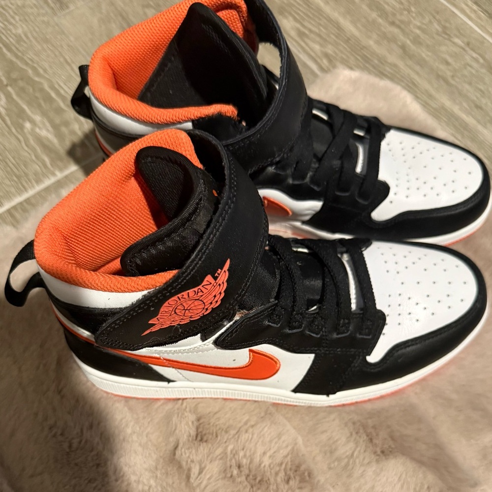 Nike Black and Orange High-Top Sneakers - Picture 5 of 5